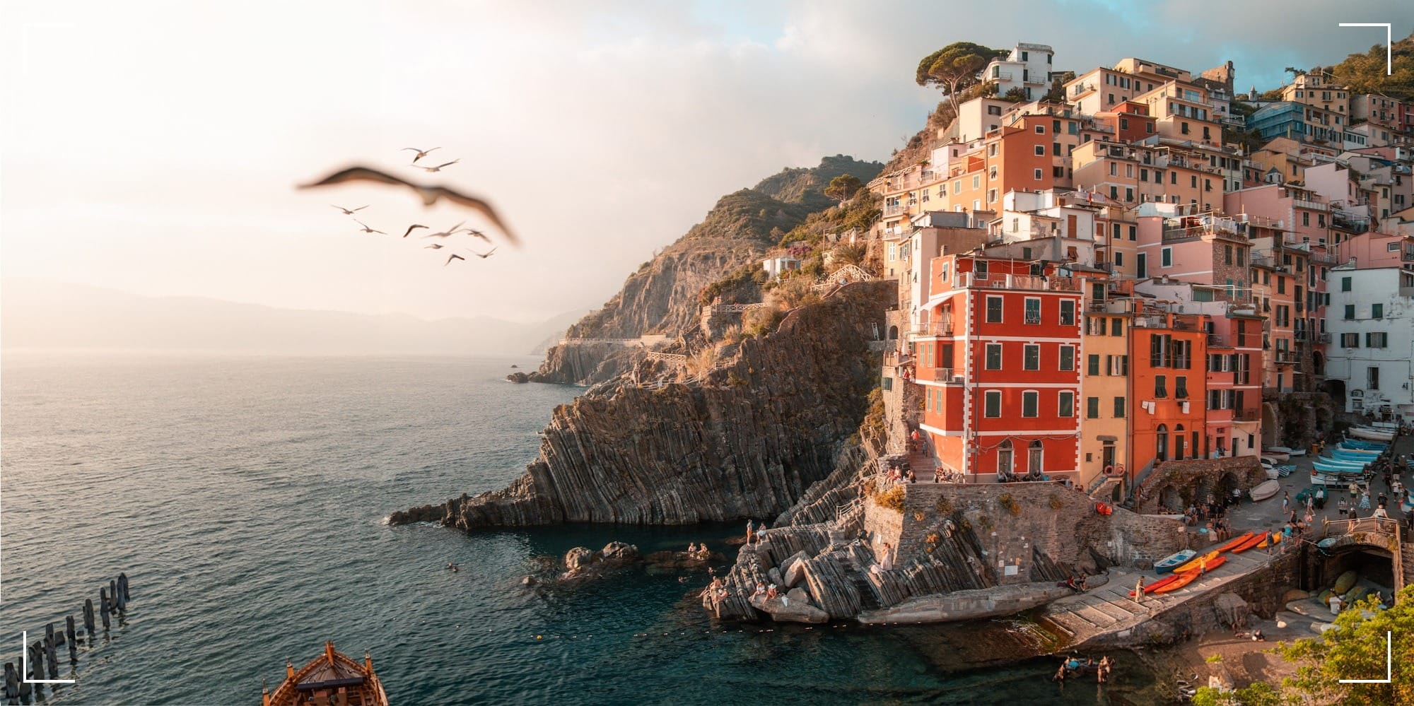 a bird flying over a body of water